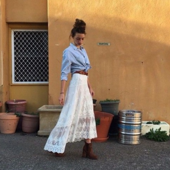 🌿 Spell Ophelia Lace Skirt • Size XS - Picture 9 of 10